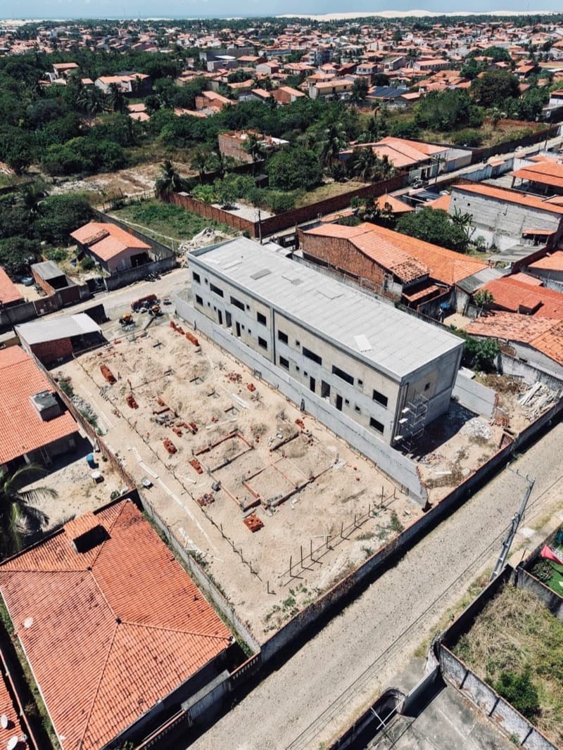 Vista aérea do empreendimento DunaMar 2 em obra.